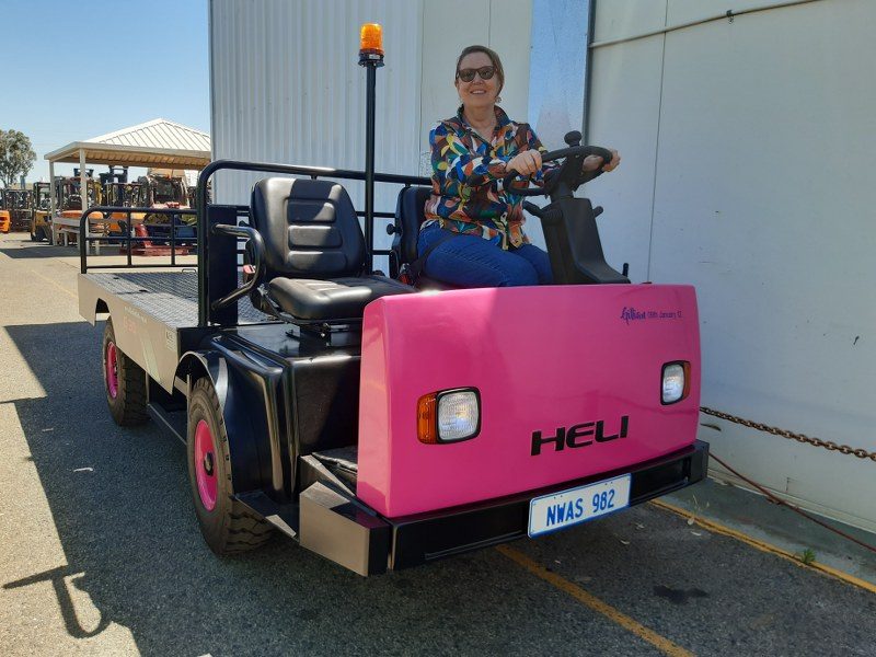 Pink Ground Service Truck