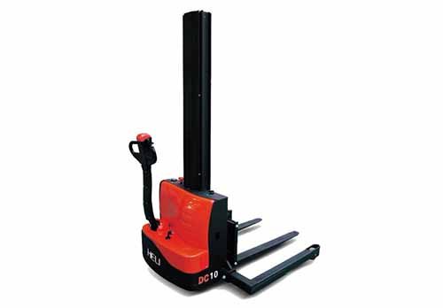Heli 1000kg compact battery electric straddle stacker (cdd10-090)