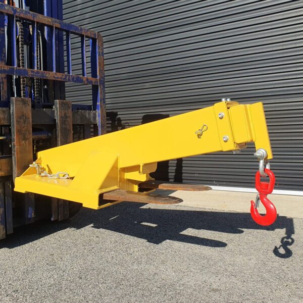 4700kg angled extendable jib forklift attachment