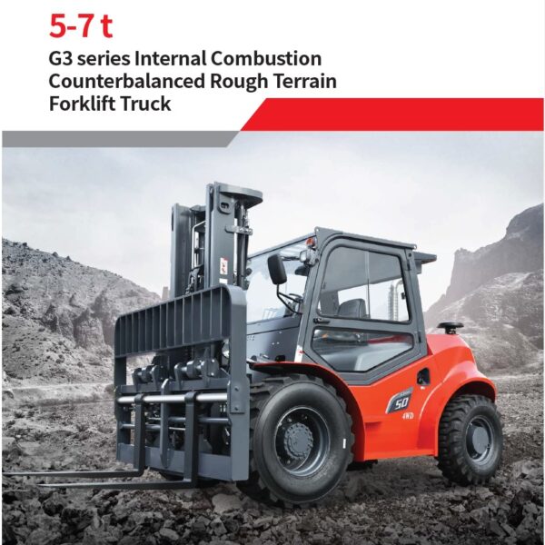 Heli G series 5000kg, 7000kg 4x4 rough terrain forklift